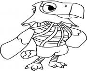 Printable Amelia village eagle with  a pretentious personality coloring pages